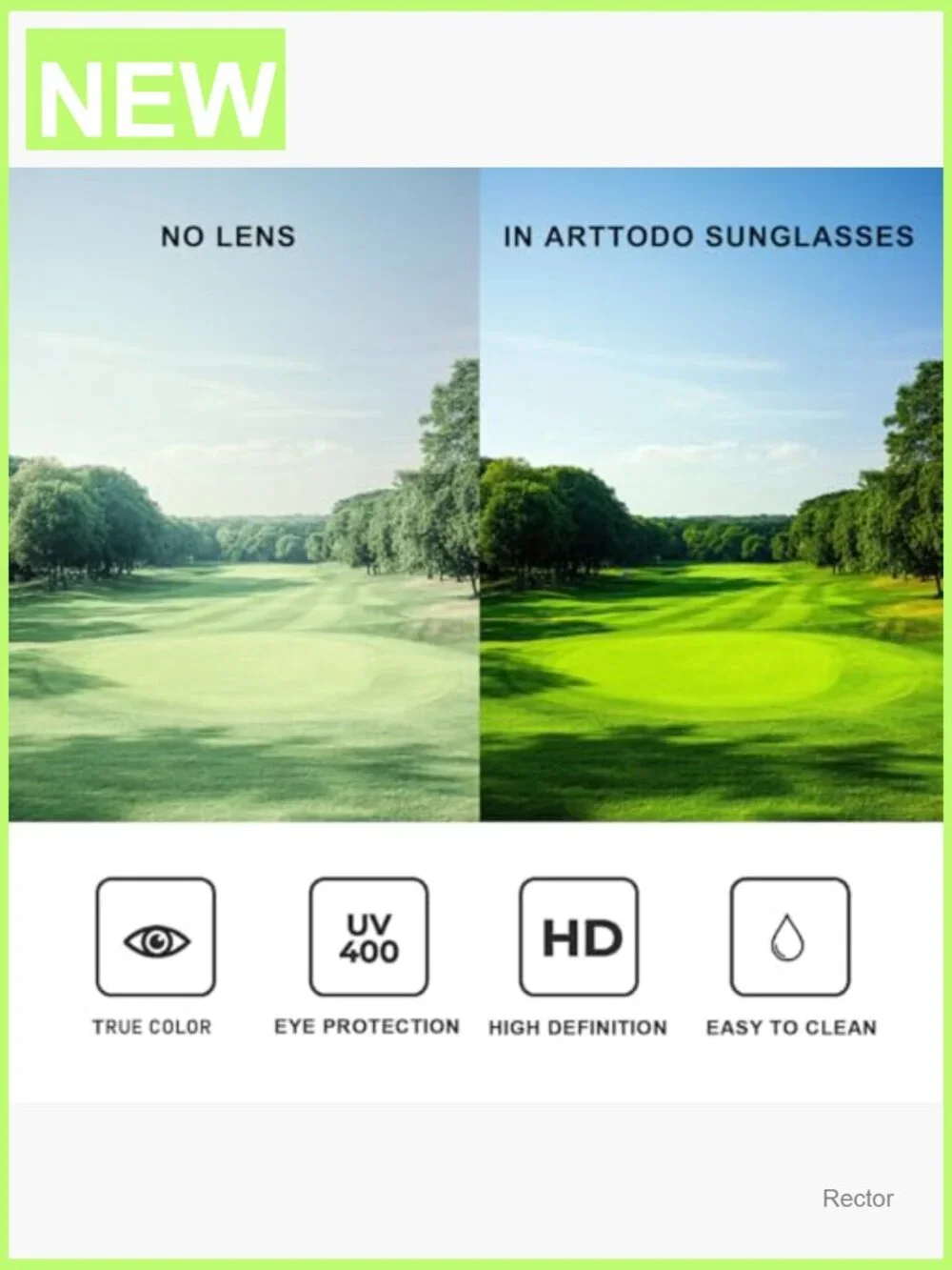 Polarized Golf Sunglasses for Men Women Lightweight UV Protection